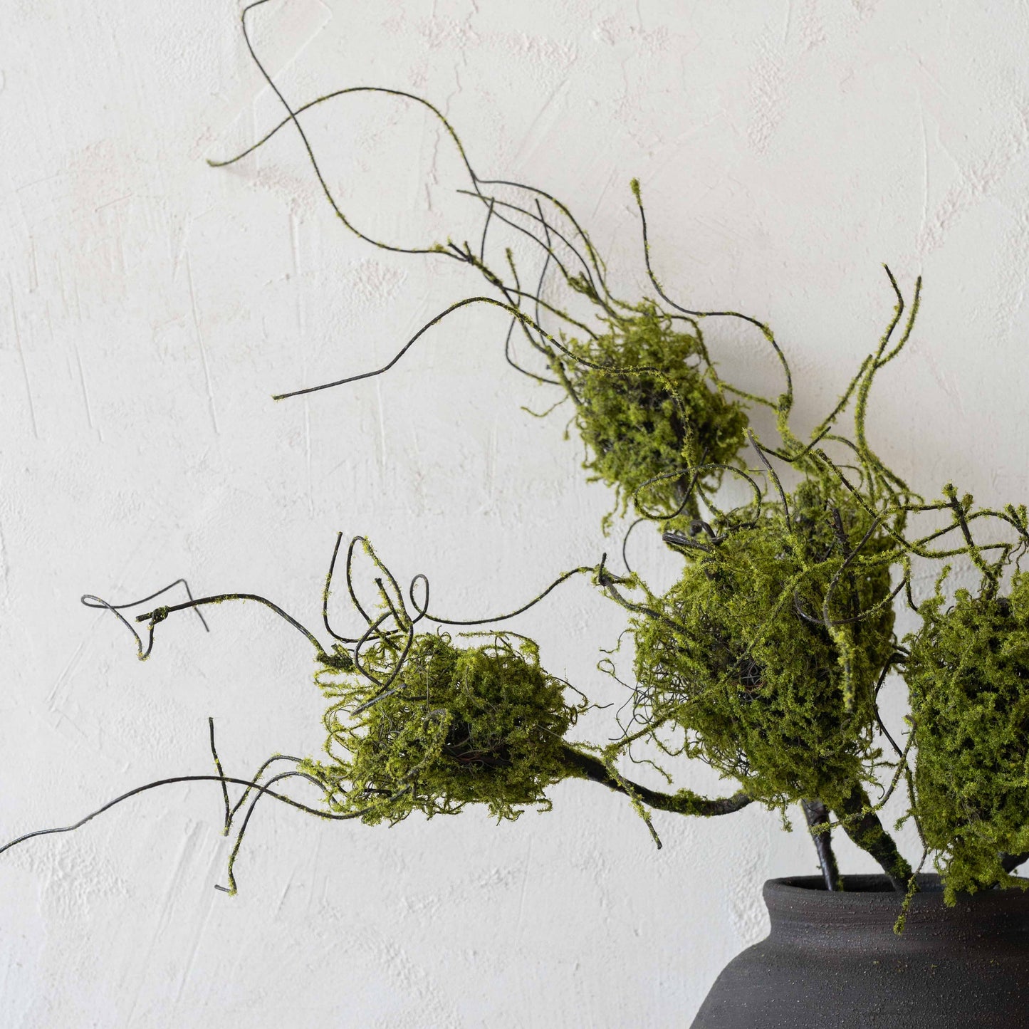 Iris Charm Moss Green Artificial Flower | Plant - Large