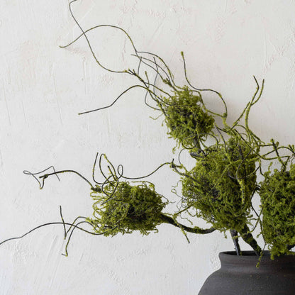 Iris Charm Moss Green Artificial Flower | Plant - Large