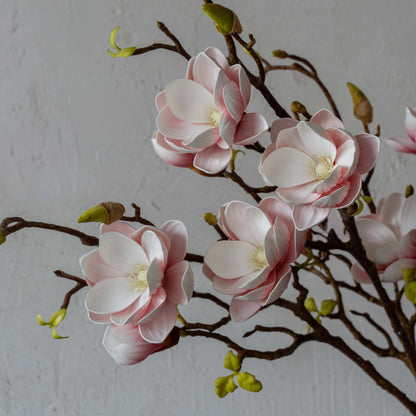Synthetic Spout Peach (White Pink) - Magnolia Artificial Flower